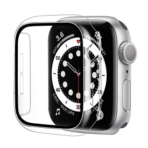 BELIYO Apple Watch ケース 41mm 対応 アップルウォッチ カバー 一体型 Apple Watch カバー 全面保護 二重構造 アップルウォッチ ケース PC素材 日本旭硝子材 キズ防止 軽量 強化ガラス Apple Watch Series 9/8