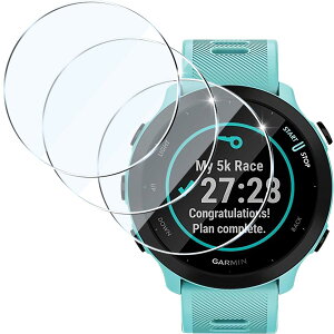 �Ή� GARMIN ForeAthlete 55 �K���X�t�B���� 3���Z�b�g�y���{���f�ވ��Ɏq�� �S�ʕی�z�X�}�[�g�E�H�b�` �p ForeAthlete 55 �t���ی�t�B���� �������� �ϏՌ� ���h�~ �����ߗ� �����z�� �w��h�~ �C