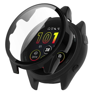 AiMaoo Garmin Forerunner 265 Ή P[X KXtB ی Jo[ d|PCf ̉ ϏՌ h~ ϐFh~ SʃJo[ Sʕی X}[gEHb` Garmin Forerunner 265 (ubN)