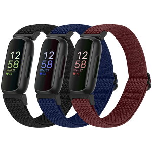 Bcuckood Fitbit Inspire 3/Inspire 2/Inspire/Inspire HR/Ace 2/Ace 3 �o���h�ƌ݊�������A�L�k���̂��钲�߉\�Ȍ����p���X�g�o���h ���f�B�[�X �����Y �L�b�Y �L�k���̂���\�t�g �X�|�[�c �i�C���� ���[