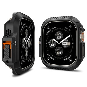 Spigen Apple Watch Ultra2 P[X/Apple Watch Ultra P[X 49mm bN@\ CX[d h~ Jrit ϏՌ Jo[ Ռ z [dCg bNEtBbg ACS06208 (ubN)