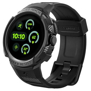 [Spigen] Google Pixel Watch oh ̌^ P[X ϏՌ PC TPU d\ X|[coh  Ռ z ϋv h~ MbhEA[}[Ev ACS04800 (ubN)