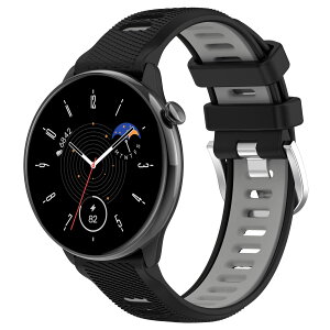 Garmin(�K�[�~��) Forerunner265S / 255S /255S Music/Venu 2S /vivomove 3S/vivoactive 4S�Ή������p�o���h �V���R���� �j�����p �X�|�[�c �x���g �K�[�~�� �t�H�A�����i�[ 18mm(�u���b�N�O���[)
