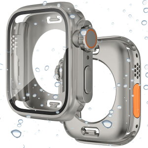 MiimallyUltrahP[XzΉ Apple Watch Series 4/5/6/SE 44mm P[X {̂Sʕی AbvEHb`44mm 3in1 wʃJo[ KXtC ʃJo[ h V^P[X X|[c CApple Watch
