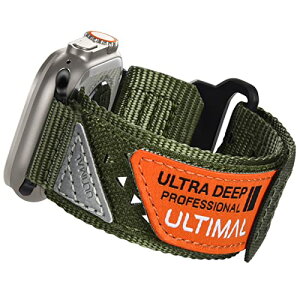 ULTIMAL �R���p�`�u�� Apple Watch �o���h �A�b�v���E�H�b�`�o���h 38/40/41mm 42/44/45/46mm 49mm �i�C���� ���� �ʋC�� �����X�g���b�v �X�|�[�c�o���h �}�W�b�N�e�[�v �����Y ���f�B�[�X iWatch �E���g��/