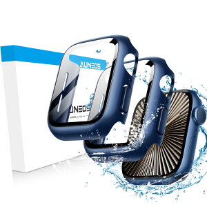 �y360°�h���P�[�X�zAUNEOS Apple Watch�P�[�X Series 10 42mm��p�ی�J�o�[ �A�b�v���E�H�b�`�ی� PC+�����K���X�f�� ��̌^ �V�f�U�C�������ߗ� �d�x9H �ϏՌ� �S�ʕی� �����^ �����ȒP(42mm�ABlue�h