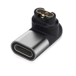 スマートウオッチ変換アダプター ガーミン用 変換アダプター USB Type C 変換アダプター Garmin用 スマートウォッチ 充電ケーブル 急速充電器 ForeAthlete 245/Fenix 7/7S/7X/Venu 2/2S/2 Plus対応 (グレー)