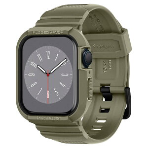 Spigen Apple Watch �o���h 45mm | 44mm ��̌^ �P�[�X �J�o�[ �ϏՌ� PC TPU ��d�\�� �X�|�[�c�o���h ���� �Ռ� �z�� �ϋv�� ���h�~ �y Series 9 / 8 / SE 2 /Series 7 / SE/Series 6 / Series 5 / Series 4 �Ή� �z ���M�b