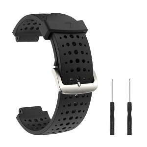 [ATiC] K[~235 oh Garmin ForeAthlete 220/230/235/620/630/735/Approach S20/S5/S6ɑΉ VR[ rvXgbv oh hCo[t Black