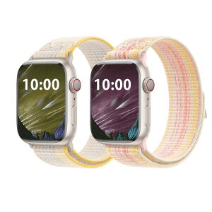 [NicMool] 2������ �o���h For Apple Watch �Ή� 42mm 41mm 40mm 38mm �i�C�����f�� �A�b�v���E�H�b�` �����o���h �L�k�� For Apple Watch Series 10 42mm/iWatch SE 2/SE/Series 9/8/7/6/5/4/3/2/1 �Ή� �X�|�[�c �x���g �����o