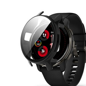 AiMaoo Garmin Venu 2 Plus Ή P[X KXtB ی Jo[ d|PCf ̉ h~ ϏՌ ϐFh~ SʃJo[ Sʕی X}[gEHb` Garmin Venu 2 Plus (ubN)