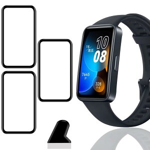 y3Zbgz Ή Huawei Band 9 / Band 8 tB KXtB 3 PET Yf@ ߗ Ή HUAWEI X}[gEHb` band 9 / Band 8 یtB 3DȖʃJo[ Ή Huawei Band 9 tی