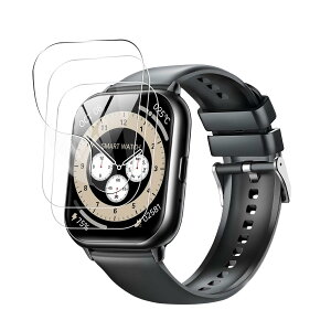 For WPQ 1.85インチHD大画面 フィルム 保護フィルム【2024新登場】高感度です 高い透明度 反射低減 水や油に強い 飛散防止 スマートウォッチ 1.85インチ フィルム 柔軟液晶保護フィルム 保護フィ