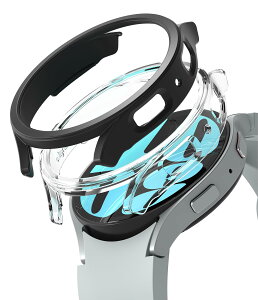 �yRingke�zGalaxy Watch 6 40mm �P�[�X SLIM PC �ω��� �ϏՌ� �����^ �Ռ��z�� �ی�P�[�X �M�����N�V�[�E�H�b�` 6 40mm �X�}�[�g�E�H�b�` �X�����P�[�X - Clear & Matte Black (2����)