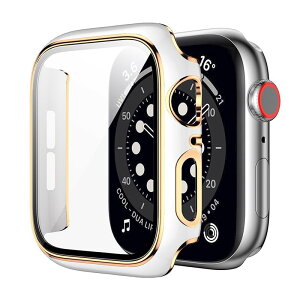 AIYYXX AbvEHb` Jo[40mm 44mm 41mm 45mmΉ AbvEHb` {3DȖʃGbW ^ PC+KXf ߗapple watch Jo[LYh~ ȒPɎtE Sʕی apple watch P[X(4