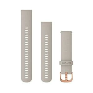 K[~(GARMIN) GARMIN Quick Release oh 20mm Light Sand Silicone/Rose Gold 010-12932-16yGARMINiz