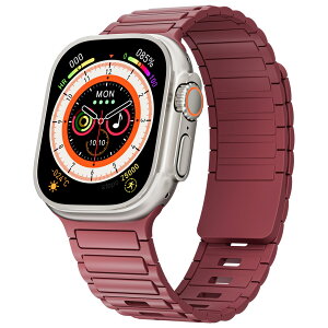 �R���p�`�u�� apple watch �o���h �}�O�l�b�g 46mm 42mm 45mm 44mm 49mm 41mm 40mm 42mm 38mm �����Y ���f�B�[�X�A�O���ɂ������S�o�b�N���t���̃V���R�����΃X�|�[�c�o���h �R���p�`�u�� �A�b�v���E�H�b�`