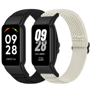 [Bcuckood] �e�����v�̌����o���h Xiaomi Smart Band 8 Active/Redmi Smart Band 2�Ƃ̌݊����A�����\�� �L�k���̂�������p�i�C�������X�g�o���h�X�|�[�c�X�g���b�v�����j�������A2�p�b�N