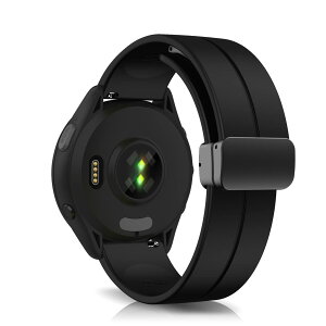 [RoSoki] 18MM �o���h Garmin Venu 3S / Garmin Forerunner 265S /Forerunner 255S /Forerunner 255S Music �Ή� �o���h �V���R���� �}�O�l�b�g�t�� �X�|�[�c�o���h �X�g���b�v �ւ��o���h �����x���g ���C�t�� �o���h Gar