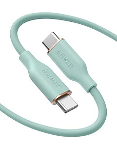 Anker PowerLine III Flow USB-C & USB-C P[u Anker܂ȂP[u 100W oht USB PDΉ VRfލ̗p iPhone 16 / 15 Galaxy iPad Pro MacBook Pro/Air eΉ (1.8m NEhzCg)