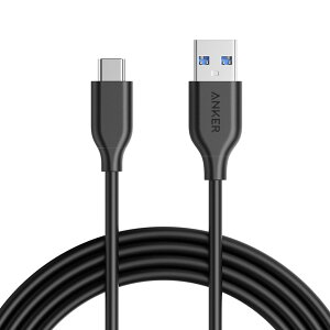 Anker USB Type C P[u PowerLine USB-C & USB-A 3.0 P[u iPhone 16 / 15 / Oculus link/Xperia/Galaxy/LG/iPad Pro MacBook ̑ Android Oculus Quest  USB-C@Ή 1.8m ubN