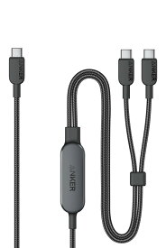 Anker USB-C ＆ USB-C ケーブル (2-in-1, 140W) 急速充電 USB 2.0iPhone 16 / 15 GalaxyS24 / S23 MacBook Air/Pro iPad 他対応 (1.2m ブラック)