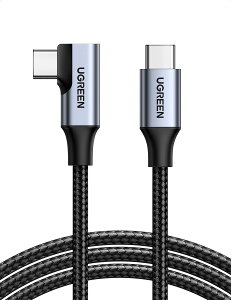 UGREEN L USB CP[u fóy100W/5A}[d USB3.1 PDΉ 4K / 60Hzz^Cvc P[u 5Gbps f[^R[h iPhone 16/15 /PRO MacBook Pro Air iPad Pro Galaxy S23 S22 type c@Ή (2M)