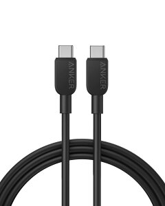Anker 310 ϋviC USB-C & USB-CP[u 60W USB PDΉ iPhone 16 / 15 MacBook Pro iPad Pro iPad Air 4 Galaxy S24 Pixel LG Ή (1.8m ubN)