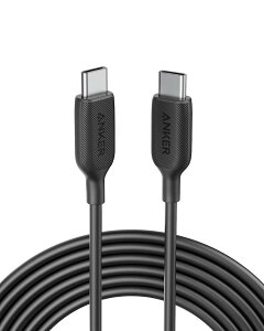 Anker PowerLine III USB-C & USB-C 2.0 ケーブル (3.0m ブラック) 超高耐久 60W USB PD対応 iPhone 16 / 15 MacBook Pro/Air iPad Pro/Air Galaxy 等対応