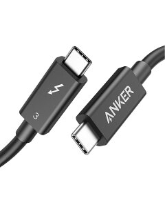 Anker USB-C & USB-C Thunderbolt 3 P[u (0.7m ubN)y100Wo / 40Gbps / f[^] / 4KΉ / 5KΉziPhone 16 / 15 MacBook iPad Pro/Air Ή