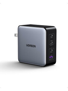 UGREEN NexodeX [d v160Wo P|[g140W PD3.1Ή USB-C*3USB-A*1 PD}[d VGaNInfinity?`bv ƎAirpyraZp QC4+Ή m[gPC iPad iPhone16/15 Galaxy S24 Pixel8 Xperia5ȍ~Ή Galaxy}