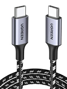 UGREEN USB Type-C P[u y4K/60HZ fóz PD 100W/5A}[d USB3.1Ki Thunderbolt 3Ή 5Gbpsf[^] E-marker iPhone 16/Macbook/Galaxy S24/Xperia XZeΉ 1M