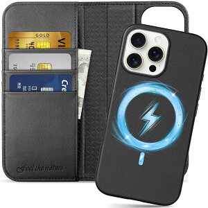 SHIELDON iPhone16 ProMax Ή蒠^P[X 2in1 {v OR ӂ 16 v}bNX gуJo[ Ռz J[h[ uX^h@\ }Olbg [RFIDubLO] S