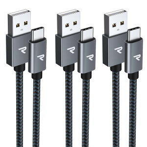 y0.2m+1m+2m 3{/zRAMPOW usb c P[u ^Cvc P[u }[d QuickCharge3.0Ή USB2.0Ki iPhone16/iPhone15V[Y[dP[u Sony Xperia/Samsung/Asus Zenfone/Fujitsu Arrows/PS5Rg[[ ^Cvc