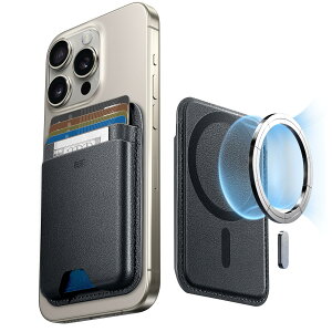 [ESR] [�V�o�� ���[�ʃA�b�v] MagSafe �J�[�h�P�[�X �J�[�h�z���_�[ �}�O�Z�[�t�J�[�h�P�[�X �J�[�h 5�����[ �����h�~ �}�z�X�^���h �E���ȒP �Ў葀��֗� iPhone16/16Plus/16Pro/16Pro Max��iPhone15/14/13/1