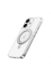 Anker MagGo Magnetic Case (360°リングスタンド, iPhone 16用) クリア MagSafe対応 リングスタンド付き スマホケース マグネット搭載/滑り止め / 360°落下保護/耐衝撃/高耐久性/黄ばみなし/米軍MIL規格/強