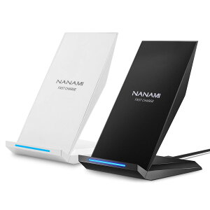 NANAMI CX[d Qi} [dX^h 2Zbg u[d 15W/10W/7.5W iPhone 16/15/14/13/12 (Pro/Pro Max/Mini) SE񐢑/11Pro/Xs (Max)/XR/8(Plus) Galaxy S24/S23/S22/S21(Ultra)/S20 Xperia S@Ή V