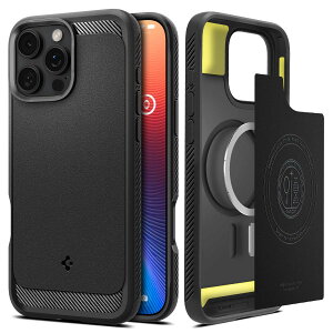 y17NЗ̋ZṕzSpigen iPhone 16 Pro Max P[X MagSafeΉ }Olbg }bg ϏՌ ČRMILKi MbhEA[}[E}OtBbg ACS07986 (}bgEubN)