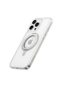 Anker MagGo Magnetic Case (360°リングスタンド, iPhone 16 Pro Max用) クリア MagSafe対応 リングスタンド付き スマホケース マグネット搭載/滑り止め / 360°落下保護/耐衝撃/高耐久性/黄ばみなし/米軍MIL規