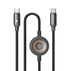 Mcdodo 2in1 }[dP[u USB-C to USB-C & App-le WatchC[dP[u 60W PDΉ iPhone 16 [d Watch[d EHb` P[u u[d f[^] Type-C P[u MacBook iPad iPhone 16/15 Xpe