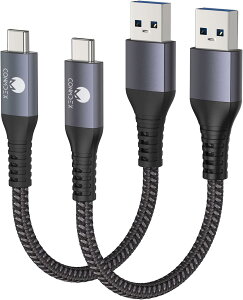 [30CM 2{]USB Type C P[u CONMDEX 10Gbps f[^] USB3.1 Gen2 ^Cv c [dQC/PD3.0Ή USB-A to USB-C Android Auto/CarPlayΉ ϋvOdґgiCP[u A~ L iPhone 16/15V