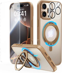 JUESHITUO 3 in 1 iPhone 16 Pro p P[X X^h P[X 360°] MagSafe[dΉ [1XXN[ی+1XYی]t phone16pro P[X ČRMILKi ϖh~  ACtH16 pro p P[X 6.3