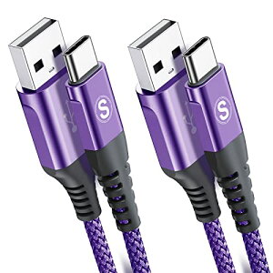 USB Type C ケーブル【3M/2本セット】Sweguard USB-C & USB-A 3.1A USB C ケーブル【QC3.0対応急速充電】タイプc 充電ケーブル iPhone16/iPhone 15 Pro MAX, iPad Pro,Samsung Galaxy S22/S21/S20/S10,Pixel,usb type-c機器と互換性が