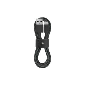 NATIVE UNION �i�l�C�e�B�u���j�I���jBelt Cable USB-C to USB-A 1.2m �}���[�d�P�[�u�� ���U�[�X�g���b�v�t�� iPhone 16, Samsung Galaxy Z Fold 6, Flip 6, S24 Ultra, Pixel 9 Pro, iPad Pro�Ή� (Cosmos)