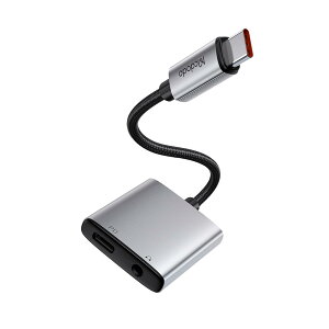 Mcdodo 2in1 USB-C to USB-C & DC3.5mmI[fBIϊA_v^ 60W PD}[dEyĐ Type-C CzϊA_v^ A~VF wbhtHA_v^[ USB-C RlN^ MacBook iPad iPhone 16/15 Xperia Ga
