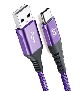 USB Type C ケーブル【2M/1本セット】Sweguard USB-C & USB-A 3.1A USB C ケーブル【QC3.0対応急速充電】タイプc 充電ケーブルiPhone 16/iPhone 15 Pro MAX, iPad Pro,Samsung Galaxy S22/S21,Sony,Xiaomi,Huawei,Pixel,usb type-c機器と
