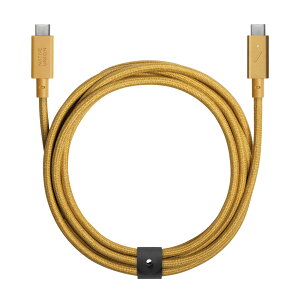 Native Union [lCeBujI] Type-C Belt Cable Pro - 240W USB Type-C~Type-C 2.4m U[Xgbvt͏[dP[u] iPhone 16, 16 Pro Max, MacBook Pro 14"/16" M3, Air 15" M3, iPad ProΉ (Ntg)
