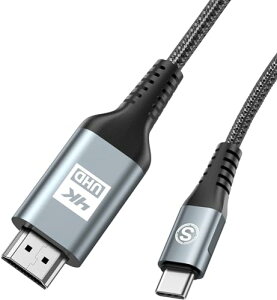 HDMI Type-C ϊP[u 5M, 4K USB-C HDMIP[u Thunderbolt3Ή iC҂ fo gщʂerɉf ^CvC HDMI ϊP[u iPhone15/iPhone16 Pro Max,MacBook/iPad Pro/iMac/Surface/Dell/Samsung Galax