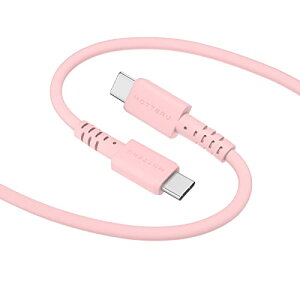 MOTTERU (���b�e��) USB-C to USB-C �V���R���P�[�u�� �[�d �f�[�^�]�� ���Ȃ₩�ł��炩�� ���܂�ɂ����f���ɋ��� Power Delivery 60W iPhone16 Nintendo Switch ���x�Z���T�[���� �V���R���P�[�u���o���h