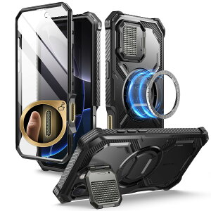 i-Blason iPhone 16 Pro P[X 2024 Sʕی JYی JRg[{^ RpϏՌ }Olbg MagSafeΉ P[XƉtیtB̌^ X^h@\ [dEǕt ho